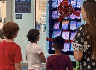 À l’école, le distributeur automatique troque sodas et sucreries contre des livres