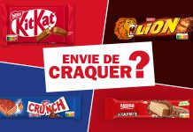 KitKat®, Lion®, Crunch® et barre Nestlé® La Gaufrette saveur noisette : les incontournables de vos machines signés Nestlé®.