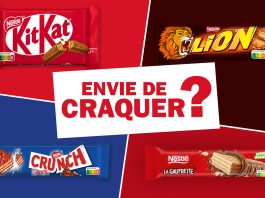 KitKat®, Lion®, Crunch® et barre Nestlé® La Gaufrette saveur noisette : les incontournables de vos machines signés Nestlé®.