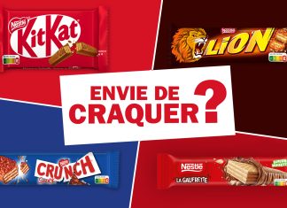 KitKat®, Lion®, Crunch® et barre Nestlé® La Gaufrette saveur noisette : les incontournables de vos machines signés Nestlé®.