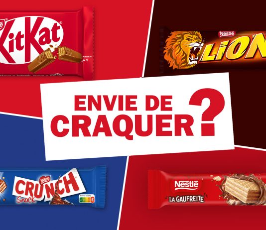 KitKat®, Lion®, Crunch® et barre Nestlé® La Gaufrette saveur noisette : les incontournables de vos machines signés Nestlé®.