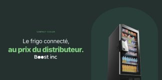 Boost inc lance un frigo connecté au prix d’un distributeur automatique Frigo connecté Compact Cooler de Boost inc au prix d'un distributeur automatique