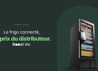Boost inc lance un frigo connecté au prix d’un distributeur automatique Frigo connecté Compact Cooler de Boost inc au prix d'un distributeur automatique