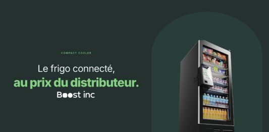 Boost inc lance un frigo connecté au prix d’un distributeur automatique Frigo connecté Compact Cooler de Boost inc au prix d'un distributeur automatique